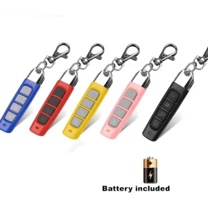 433MHz Copy Remote Control RF 4 Channe Transmitter KeyChain Garage Door Electric Gate Opener Duplicator Cloning Code Controller