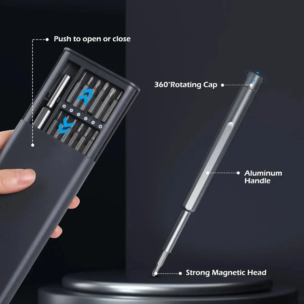 Precision Screwdriver Set 25 in 1 Screw Driver Se Hexagonal Flat Head Magnetic Screwdriver Head for iPhone PC WatchCameraGlasses - Image 4