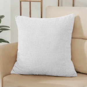 40x40 45x45 50x50 Solid Color Jacquard Pillow Cover for Sofa Office Waist Cushion Cover Home Decorative Pillowcase Decoration