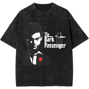New Dexter Morgan Edition Middle Finger Retro Trendy Vintage Washed T-Shirt Summer Y2K Tops Cotton Men Women Tees Short Sleeve