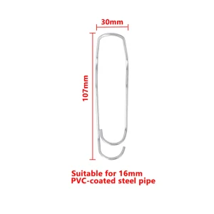 Plant Trellis Steel Clip Garden Orchard 8/11/16/20mm Pipe Flower Vegetable Fruit Vine Climbing Support Buckle 10/20/50/100Pcs