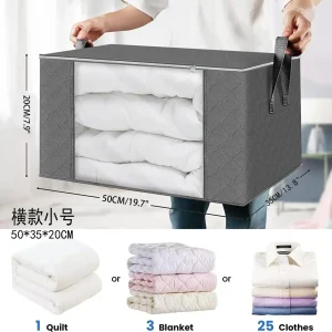 1/3pc Large Capacity Clothes Storage Bag Foldable Blanket Storage Bags Storage Containers for Organizing Bedroom Closet Clothing