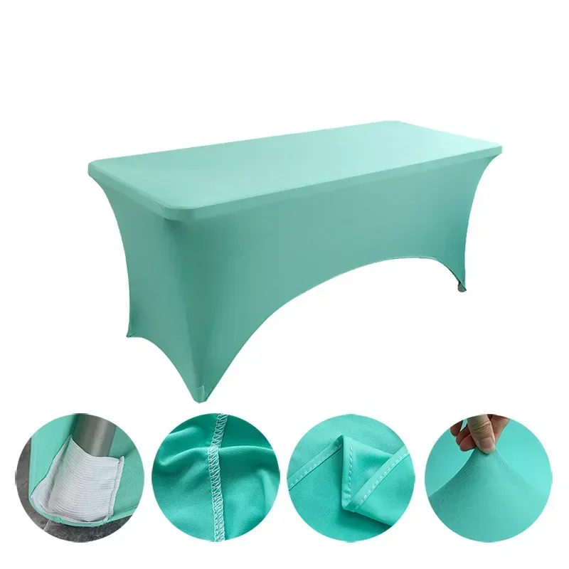 6FT 8FTSpandex Tablecloth High Stretch Wedding Hotel Birthday Table Cover for 4ft 5ft 6ft 8ft Folding Table Cocktail Tablecloth - Image 27