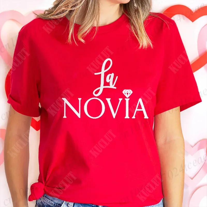 Spanish Team Bride Tribe T-shirt Girls Single Farewell Bachelorette Party Shirt Bridal Shower Wedding Party Tops Women Clothing - الصورة 20