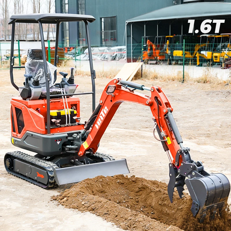 Mini excavator mini digger 1 ton excavator fast delivery digger CE/Euro 5 Kubota engine excavator 1.6 ton home digger customized - الصورة 5