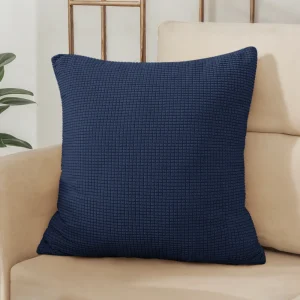 40x40 45x45 50x50 Solid Color Jacquard Pillow Cover for Sofa Office Waist Cushion Cover Home Decorative Pillowcase Decoration