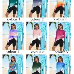 Women's UPF 50+ Sun Shirts Long Sleeve UV Protection Rash Guard Lightweight Quick Dry SPF Hiking Tops Outdoor