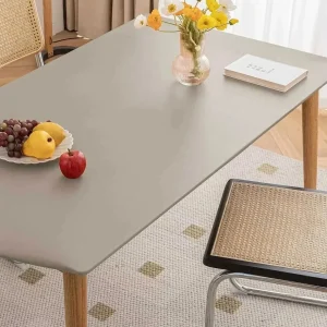 1PC Leather Elastic tablecloth Custom Square Round Table cover Waterproof dinning table cloth Protector Desk mat