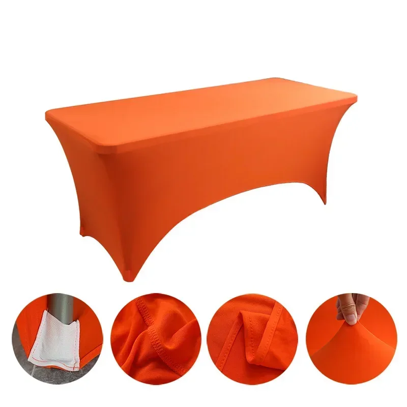 6FT 8FTSpandex Tablecloth High Stretch Wedding Hotel Birthday Table Cover for 4ft 5ft 6ft 8ft Folding Table Cocktail Tablecloth - Image 15