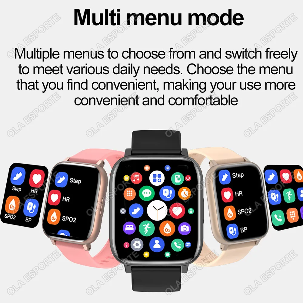 2025 Smart Watch Men Women GPS HD Touch Screen Blood Pressure Monitor Sports Watches Bluetooth Call Fitness Digital Smartwatch - الصورة 5