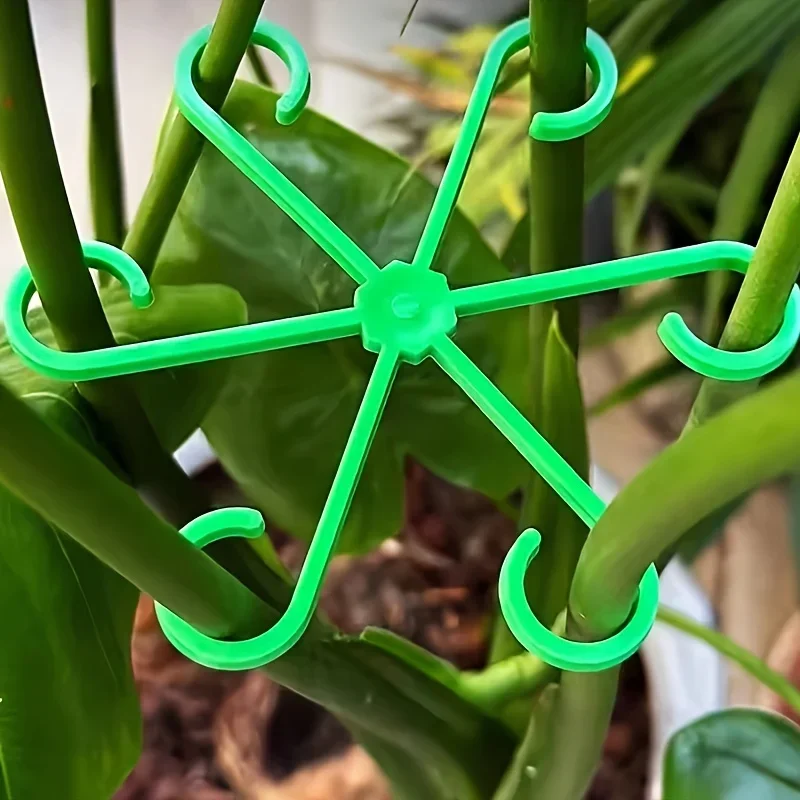 4Pcs Plant AntiToppling Support Pole Green Plant Fixator Gardening Auxiliary Branch Fixed Support Plant Stand Garden Accessories - الصورة 2