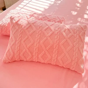 1pcs 2pcs Pillowcase Velvet Pillow Cover 48x74cm Pillowslip Rectangle Cushion Cover Warm Pillow Case Fundas De Almohada