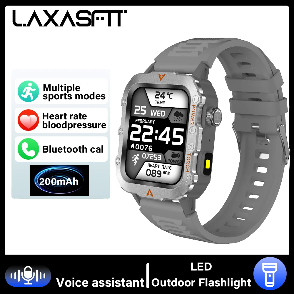 LAXASFIT 2024 New LED Men's Smartwatch Bluetooth Talking Smartwatch Multi Sport Mode Health Monitoring Smart Watch - الصورة 7