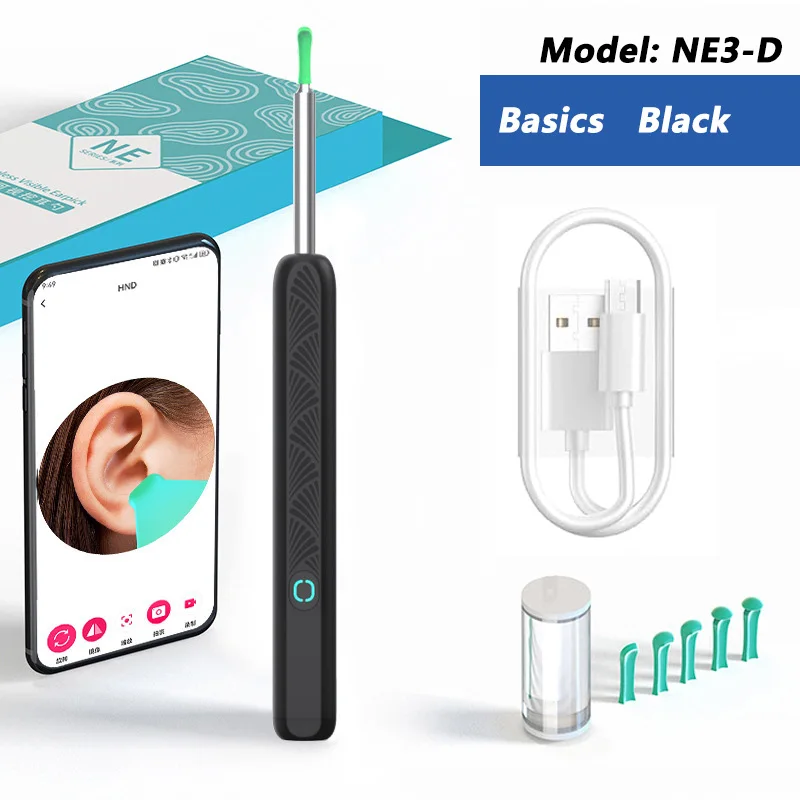 Visual Ear Wax Cleaner with Camera Safe Earwax Removal Endoscope with 5M Camera Luminous Otoscope Ear Cleaning Tools Ear Care - Image 9