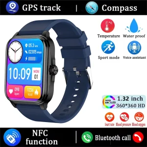 2026 New Health smart Watch Heart Rate Blood Oxygen Blood Pressure Monitoring Bluetooth Call GPS Movement Trajectory Smartwatch