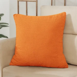 40x40 45x45 50x50 Solid Color Jacquard Pillow Cover for Sofa Office Waist Cushion Cover Home Decorative Pillowcase Decoration