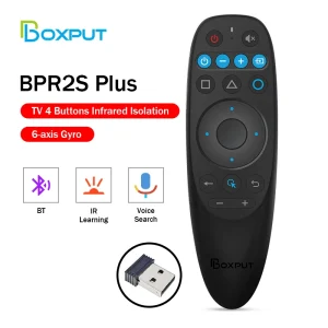 BOXPUT BPR2S Air Mouse Voice Remote Control TvBox Controller Gyroscope IR learning bt Remote Control For Android Set Top Box