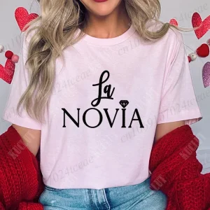 Spanish Team Bride Tribe T-shirt Girls Single Farewell Bachelorette Party Shirt Bridal Shower Wedding Party Tops Women Clothing