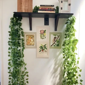 Hand Made Wicker Rattan Flower Planter Wall Hanging Wicker Rattam Basket Garden Vine Pot Plants Holder Garden Pots Wall Planter