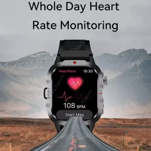 Outdoor Sports Smartwatch New 2025 2.01 inch HD Screen LED Flashlight Bluetooth Talking Smart Watch for Men Women Holiday Gift