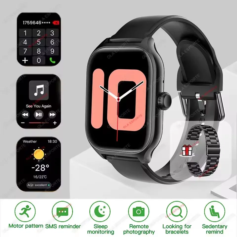 New Smartwatch Dial to Answer Calls Calorie Tracking Heart Rate Blood Oxygen Monitoring Bluetooth Smart Watch for ios Android - Image 17