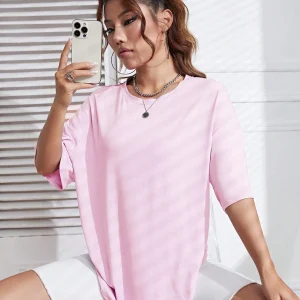 100% Cotton Solid Color Summer Womens T Shirt Street Hip Hop T-Shirts Loose Casual Short Sleeve Comfortable Fashion Tee Tops