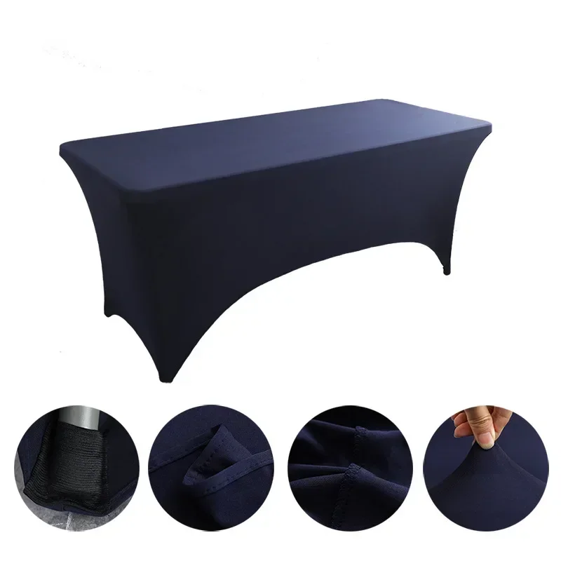 6FT 8FTSpandex Tablecloth High Stretch Wedding Hotel Birthday Table Cover for 4ft 5ft 6ft 8ft Folding Table Cocktail Tablecloth - Image 13