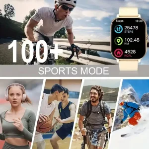 2025 New Smart Watch Bluetooth Talking Blood Oxygen/Blood Pressure Monitor DIY Watch Face SmartWatch for Women Men Holiday Gift