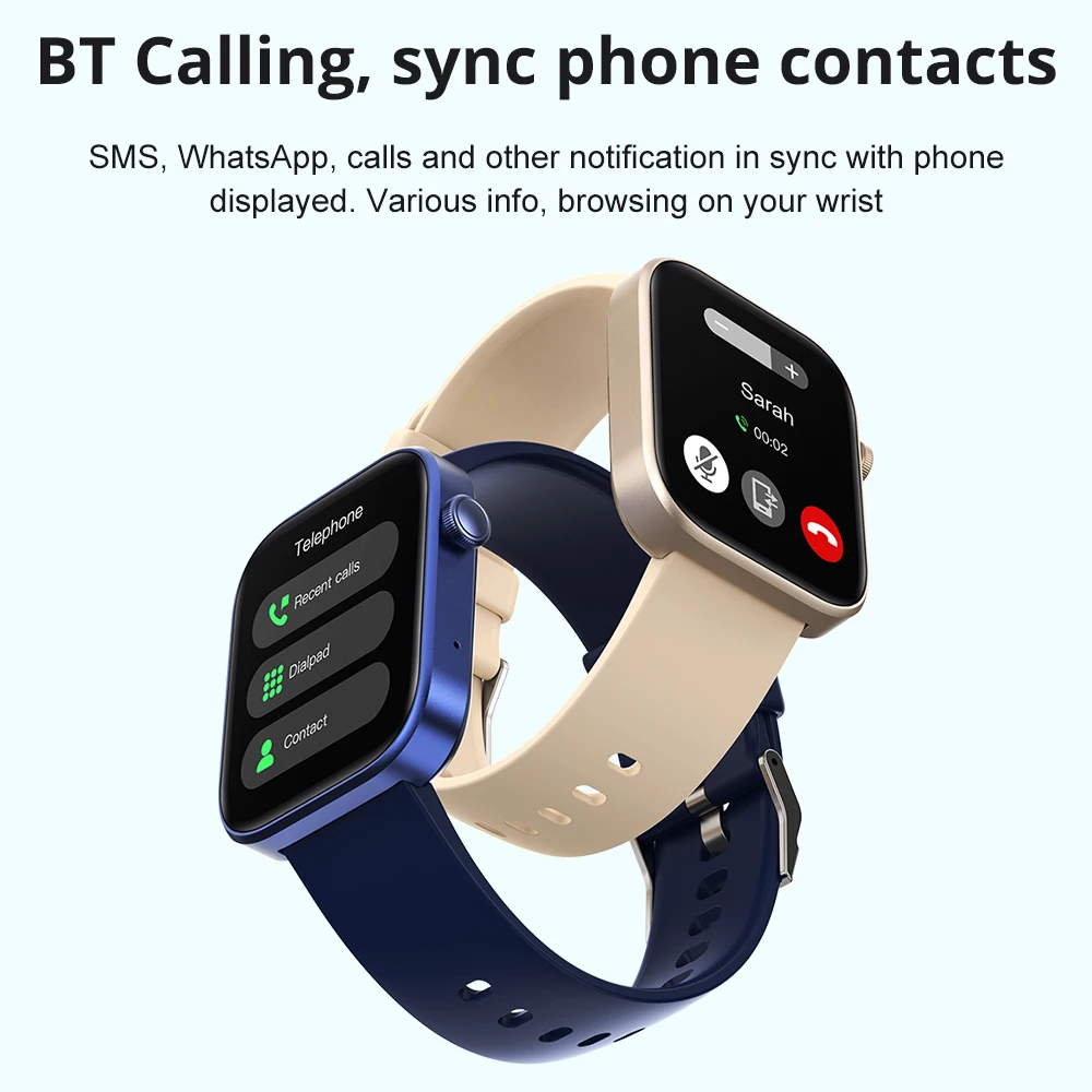 COLMI P71 Smartwatch for Men And Women with Voice Calling Health Monitoring IP68 Waterproof Smart Notifications Voice Assistant - الصورة 3