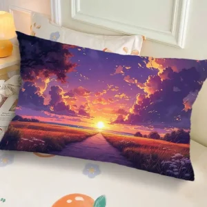 Ins-Style Ink Landscape Dormitory Pillow, Bedside Bedroom Pillow Gift, Nap Creative Living Room Sofa Cushion