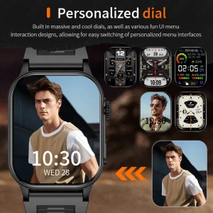 LIGE Outdoor Smart Watch Men Bluetooth Calling Fitness Tracker Heart Rate Sleep Health Monitoring LED Flashlight Smartwatch 2026