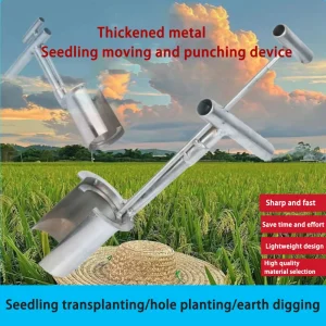 Handheld Seedling Transplanter Stainless Steel Planting Seed Dispenser Vegetable Agricultural Garden Farming Tool 농사용품 파종기 묘목이식기