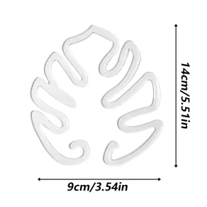 Monstera Shaped Plant Support Easy Installation Decorative Plant Stand Leaf Shape Plants Pole Sturdy Alloy Support Pile Garden