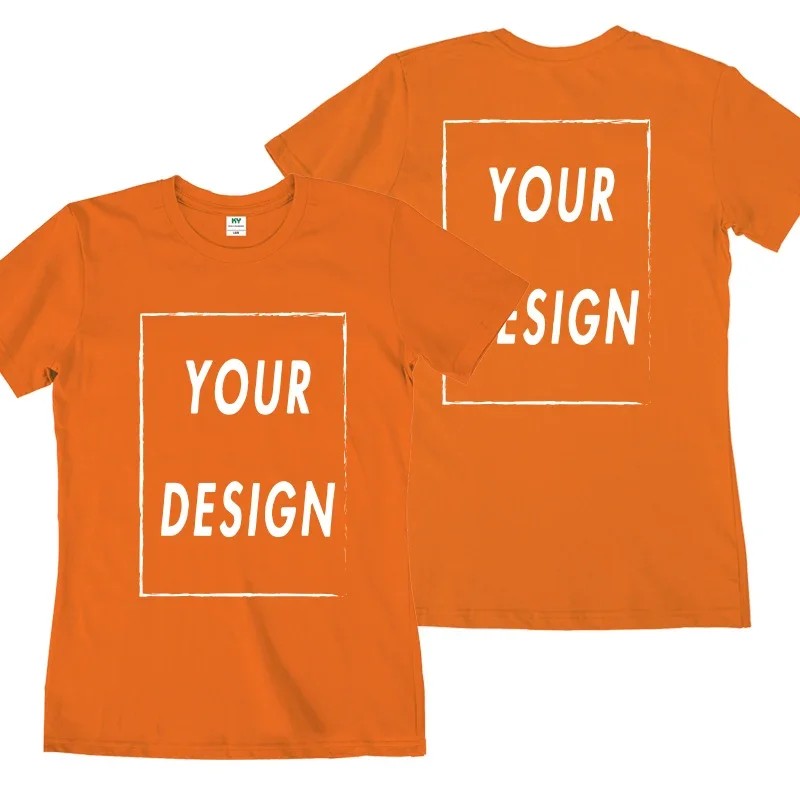 UE Size Custom Team T-shirt for Women, Add Your Own Design in Front and Back, Print and Text, High-quality T-shirt for Men - الصورة 12