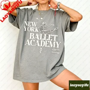 New York Ballet Graphic Tee Vintage Wash Ballerina Trendy Balletcore Apparel in My Ballet Era Gift Retro Aesthetic Pointe Shirt