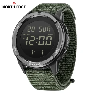 NORTH EDGE TERRAX Smartwatch for Men's Digital Watch Sports Super Light Outdoor Watches Stopwatch Countdown Light Watch Men 5ATM