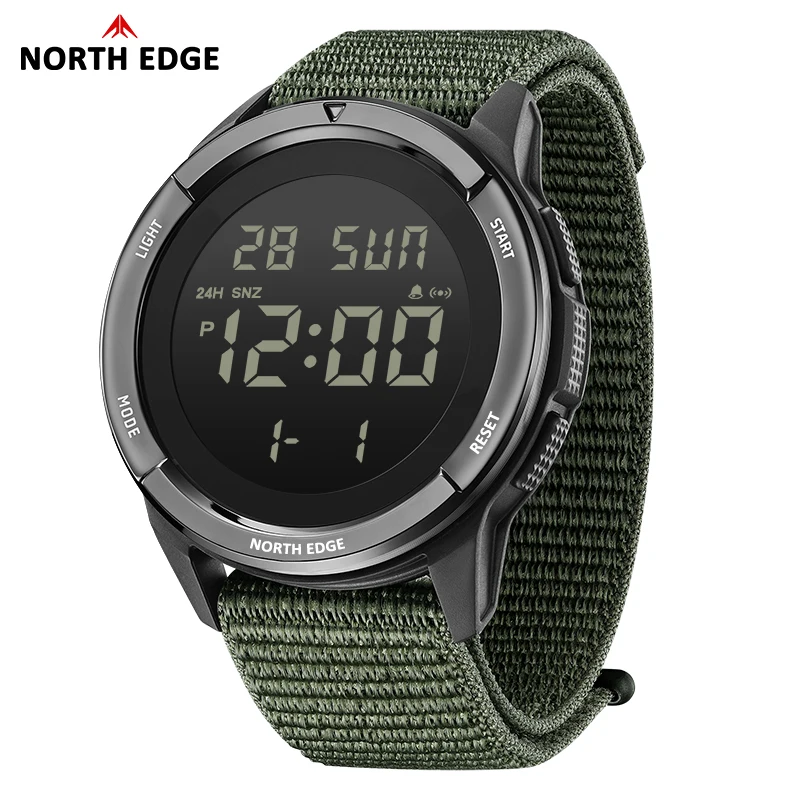 NORTH EDGE TERRAX Smartwatch for Men's Digital Watch Sports Super Light Outdoor Watches Stopwatch Countdown Light Watch Men 5ATM - الصورة 6