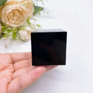 50MM Natural Black Obsidian Cube Crystal Quartz Crystals Stone Polished Specimen Minerals Reiki Healing Stones Home Decor Gift