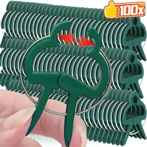 100x Plant Fixed Clips Reusable Greenhouse Bracket forFixing Stems of Flower Vine Vegetables Tomatoes Fastener Garden Supplies