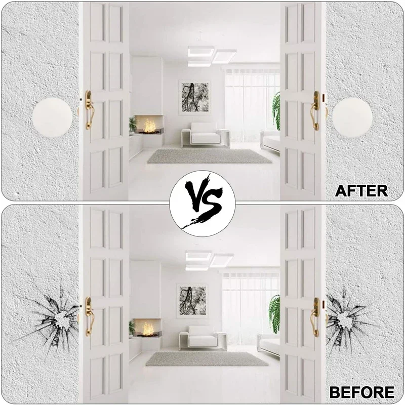 Door Stop Nordic Safety Supplies Silicone Self-adhesive Door Stopper Wall Protection Buffer Protective Plug Home - الصورة 2