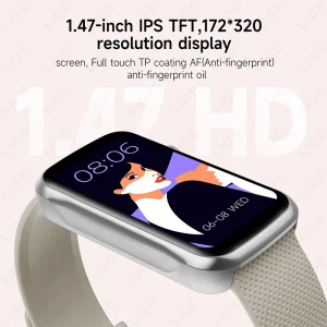 1.47inch Smart Watch Men Women Smart Bracelet Heart Rate Step Count Sports Health Monitoring Waterproof Men's Sports Smart Watch