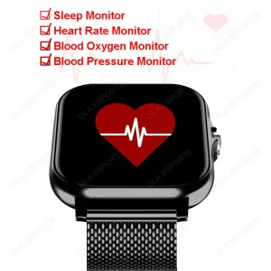 Fashion Bluetooth Calls Smartwatch 1.83 Inch Touch Screen Heart Rate Blood Oxygen Sleep Monitor Waterproof Smart Watch Women Men