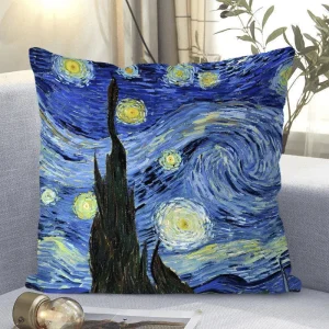 "Van Gogh - Style Impressionist Art Throw Pillow Cover"