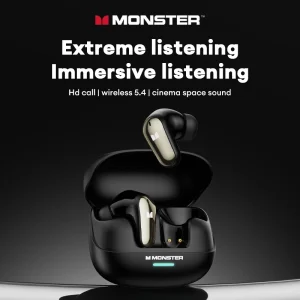 Choice Monster New MQT52 TWS Wireless Bluetooth 5.4 Headset HIFI Stereo Gaming Music Earphones Talking Noise Canceling Earbuds