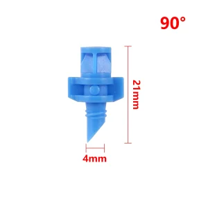 100Pcs 90°180°360° Male Thread Refraction Micro Nozzles Garden Greenhouse Drip Irrigation Sprinkler Atomized Sprayer Watering
