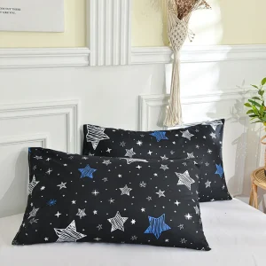 Printed Pillow Cover 2pcs Pillowcase 48x74cm Pillow Sham for Home Bed Pillowslip Rectangle Cushion Cover funda almohada