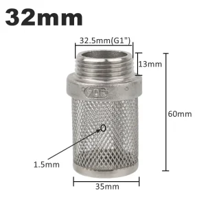 304 Stainless Steel Mesh Filter Garden Irrigation Pump Hose Filter Water Cleaning Mesh Metal Filter