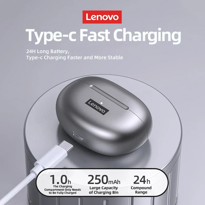 Original Lenovo LP5 TWS Wireless Bluetooth Earphone Long Battery Life Sports Headphone Dual Mode Gaming HD Call Headset With Mic - الصورة 4