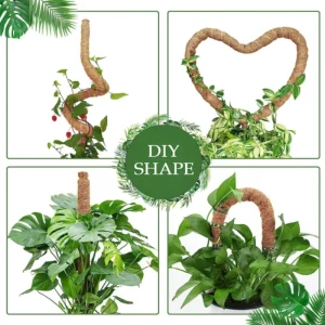 Bendable Moss Pole, Plants Climbing Support Extension Pole, Monstera Palm Vines Soporte Stakes, Garden Potted Plant Accessories