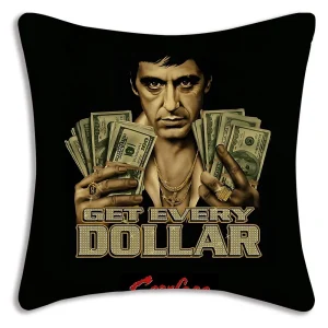 Hot Classic Movie Scarfaces Pillow Covers Cartoon Sofa Decorative Home Double-sided Printing Short Plush Cute Cushion Cover